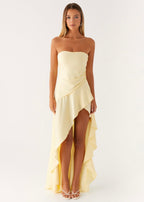 Gigi Maxi Dress - Pastel Yellow