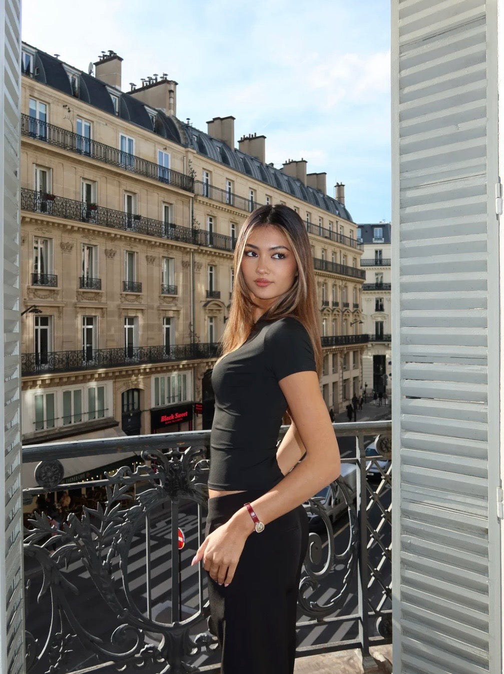 Crystal Clear Top - Black