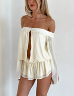 Mills Playsuit - Ivory