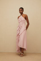 Amur Lorelie Halter Gown - Pink