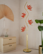 Pre Order: Pink Lotus Flower Floor Lamp