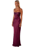 Anna-Liviah Maxi Dress - Burgundy
