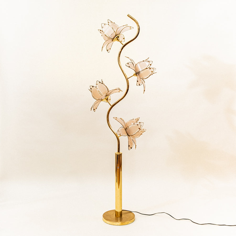Lotus Flower Floor Lamp - Pink