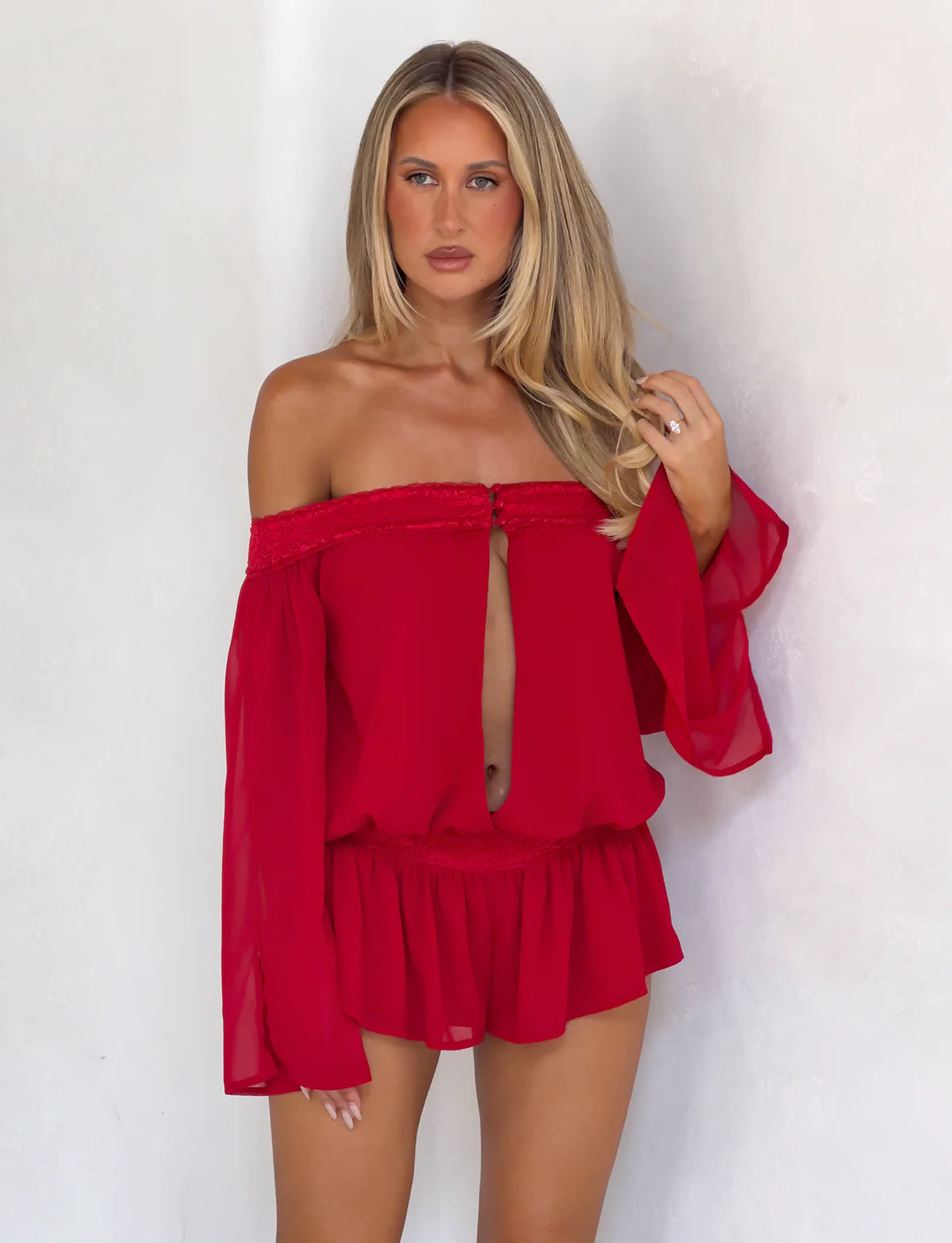 Mills Playsuit - Red