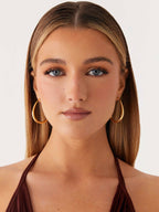 Gleam Hoop Earrings - Gold