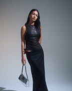 Esme Sequin Top - Black