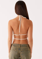 Valentina Halter Top - White