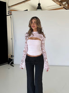 Brandy Lace Top - Pink